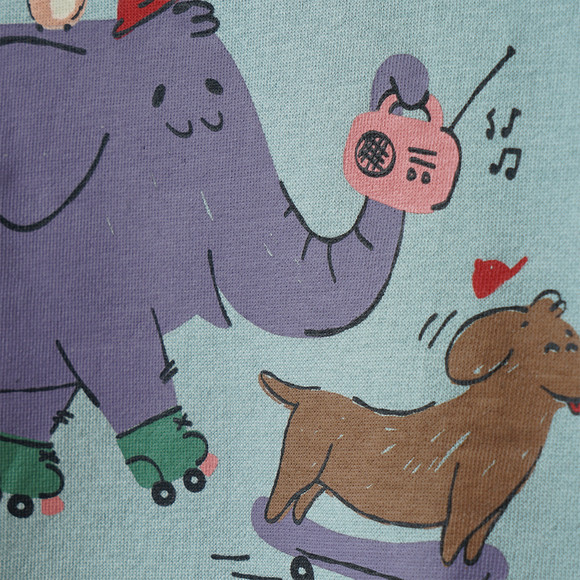 Kindersweatshirt met dierenprint