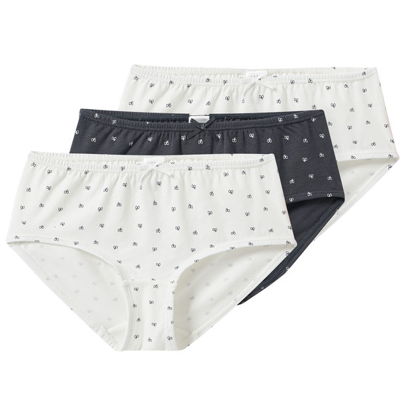 3 meisjes slips met strik