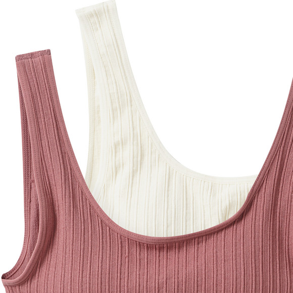 2 Mädchen Seamless-Bustiers in Unifarben