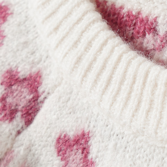 Meisjes gebreide jurk met patroon