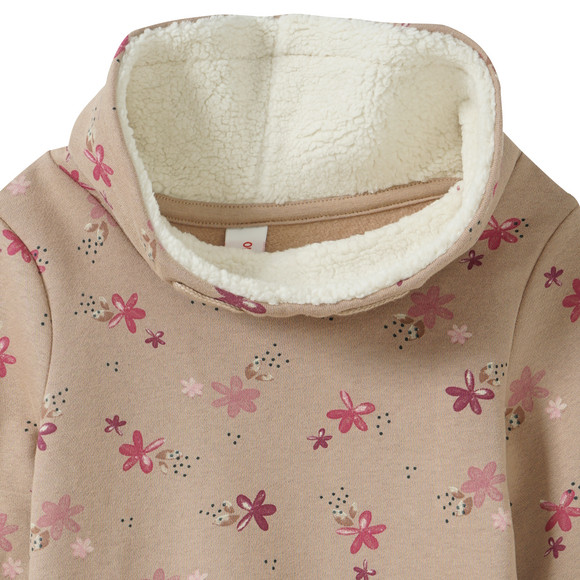 Mädchen Sweatkleid mit Allover-Muster