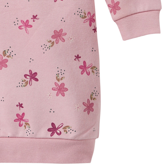 Mädchen Sweatkleid mit Allover-Muster