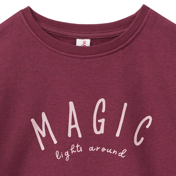 Meisjes sweatshirt in een gelaagde look