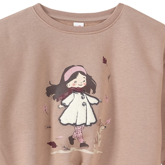 Mädchen Sweatshirt mit Applikation