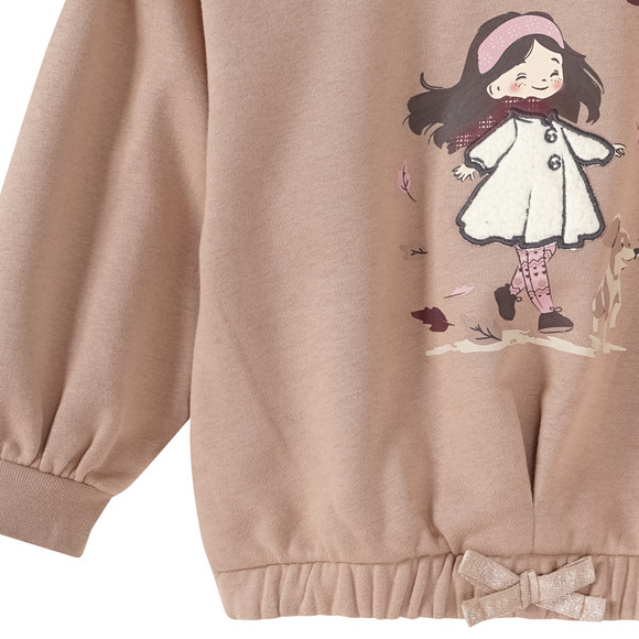 Mädchen Sweatshirt mit Applikation