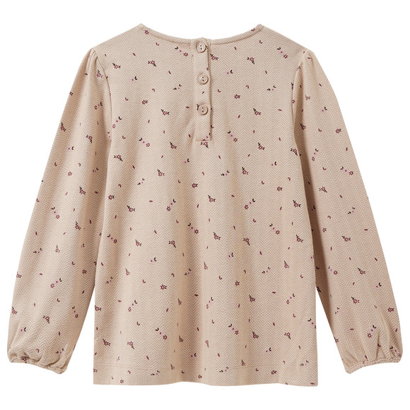 Mädchen Langarmshirt mit Blümchen-Print