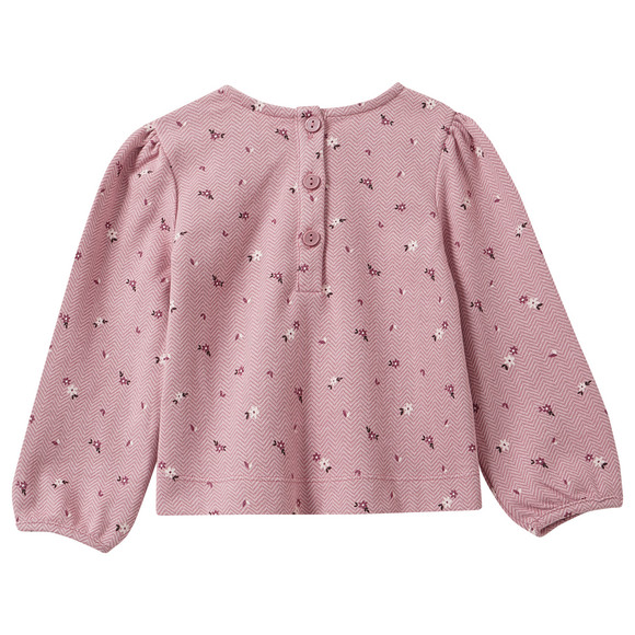 Mädchen Langarmshirt mit Blümchen-Print