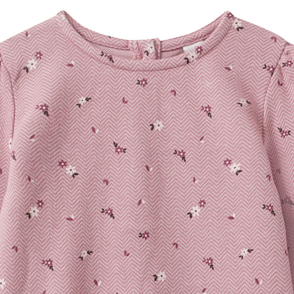 Mädchen Langarmshirt mit Blümchen-Print