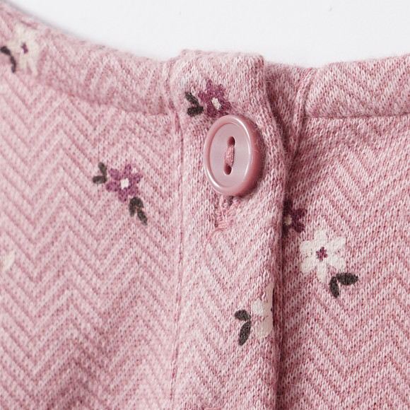 Mädchen Langarmshirt mit Blümchen-Print