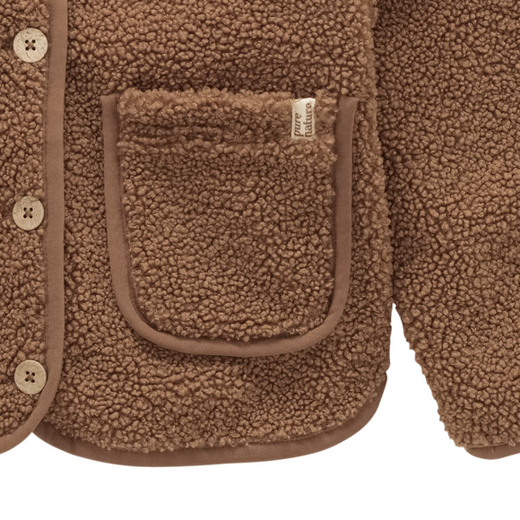 Meisjes teddyjas met knoopsluiting