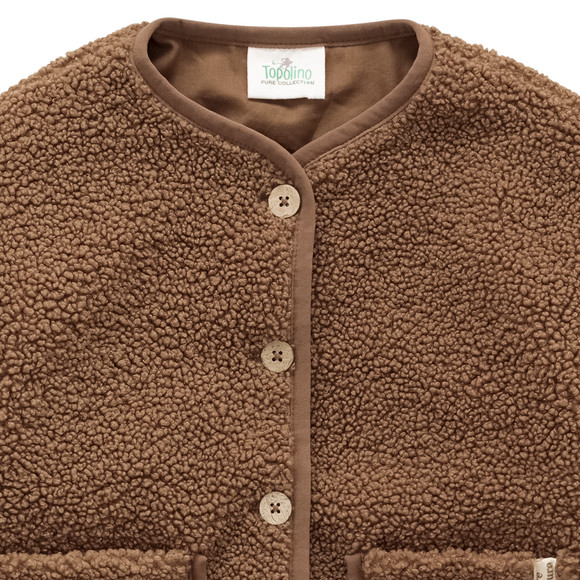 Meisjes teddyjas met knoopsluiting