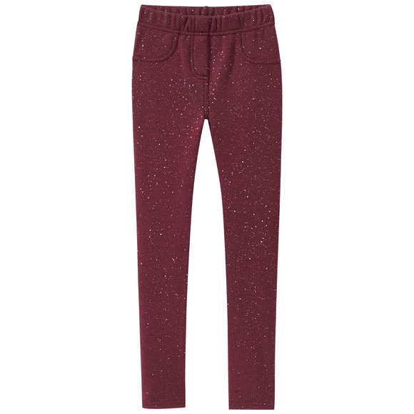 Meisjes leggings met folieprint