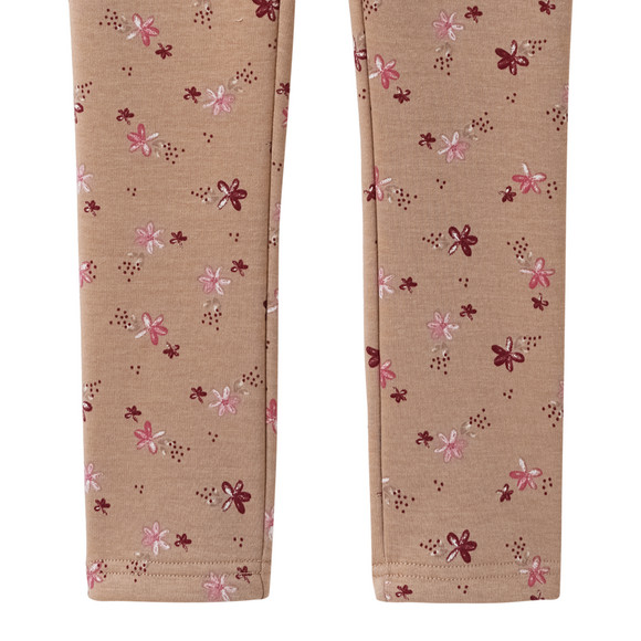 Meisjes leggings met bloemen all-over