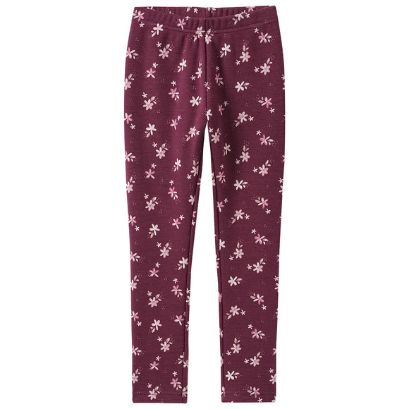 Meisjes leggings met bloemen all-over