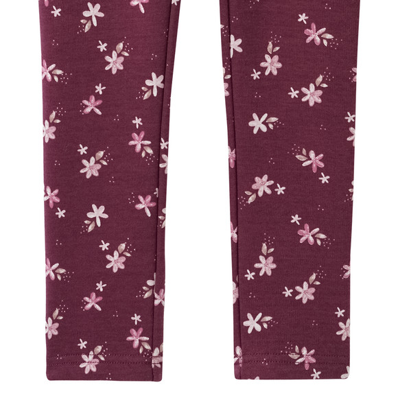 Meisjes leggings met bloemen all-over
