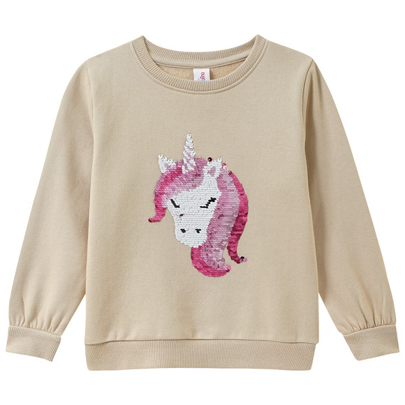 Mädchen Sweatshirt mit Wendepailletten
