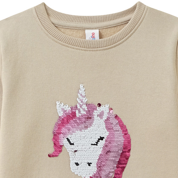 Mädchen Sweatshirt mit Wendepailletten