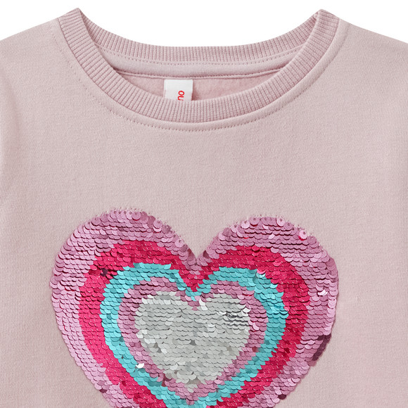 Mädchen Sweatshirt mit Wendepailletten
