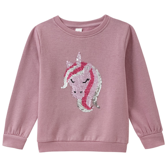 Mädchen Sweatshirt mit Wendepailletten