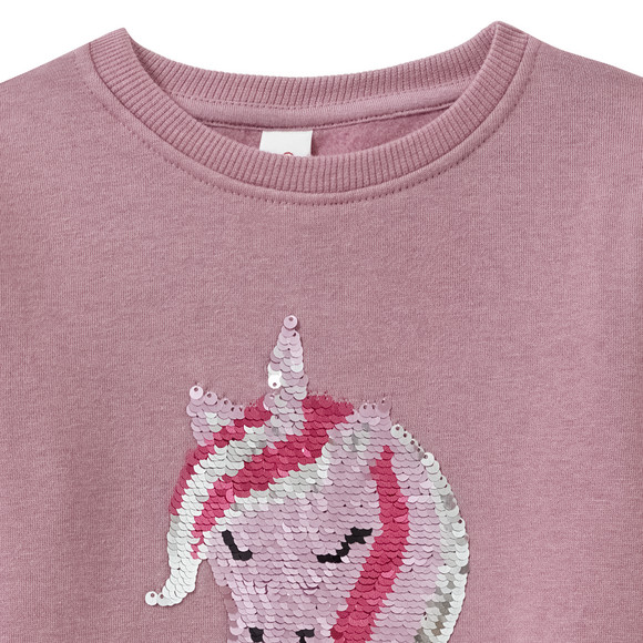 Mädchen Sweatshirt mit Wendepailletten