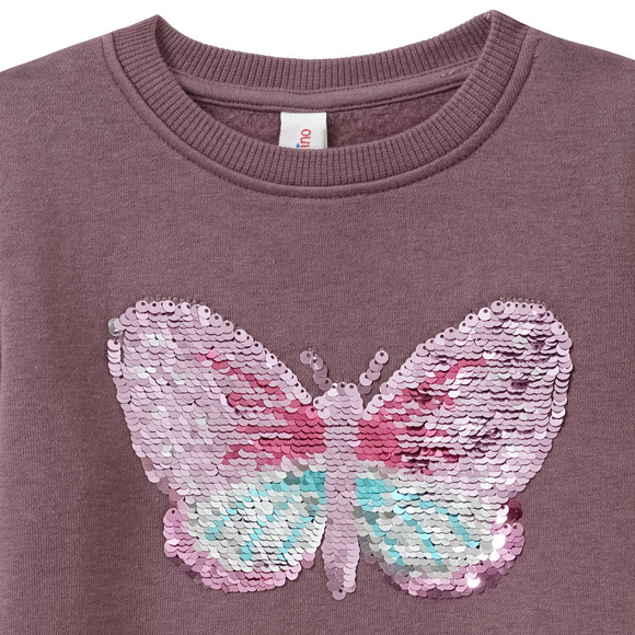 Mädchen Sweatshirt mit Wendepailletten