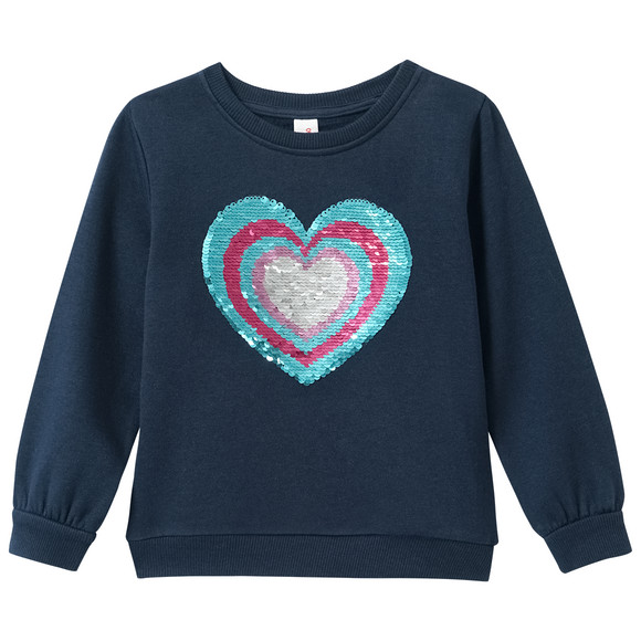 Mädchen Sweatshirt mit Wendepailletten