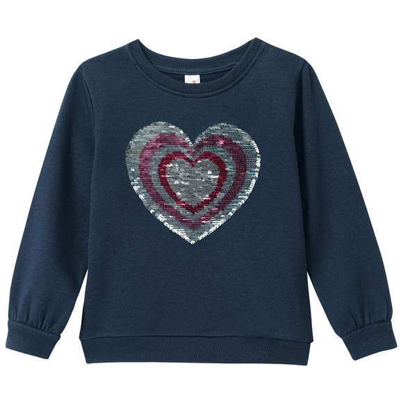 Mädchen Sweatshirt mit Wendepailletten
