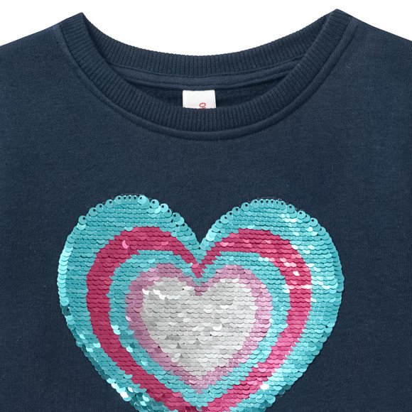 Mädchen Sweatshirt mit Wendepailletten