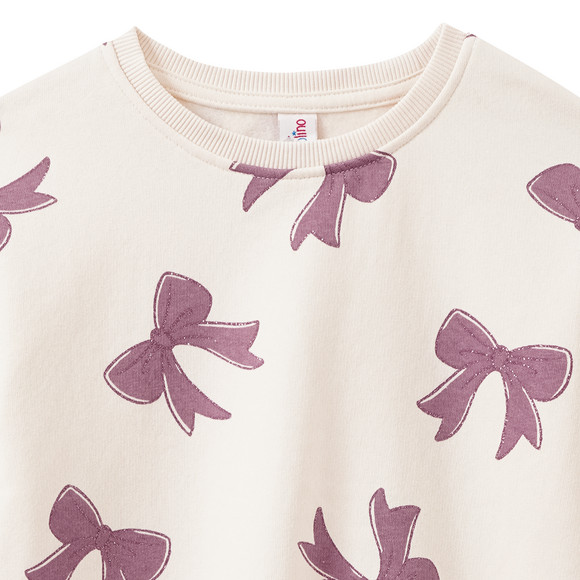 Meisjes sweatshirt met glitterprint