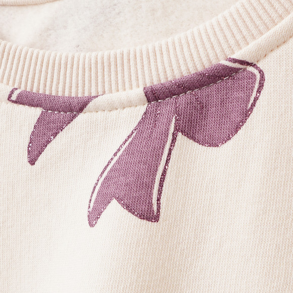 Meisjes sweatshirt met glitterprint