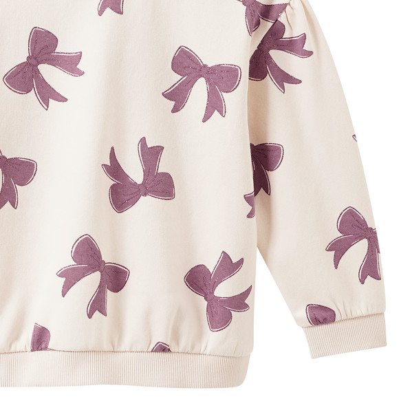 Meisjes sweatshirt met glitterprint