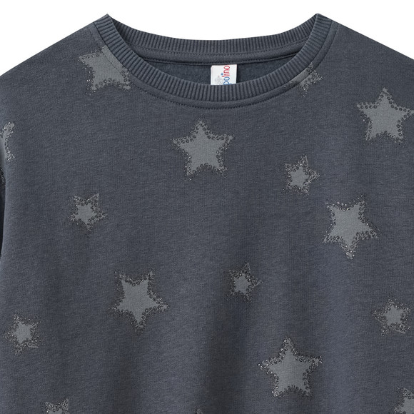 Sweatshirt met glitterprint voor meisjes