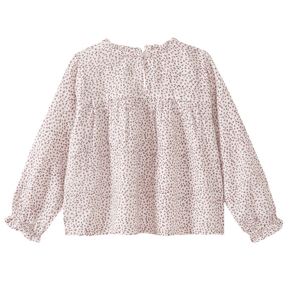 Baby mousseline blouse met bloemenprint