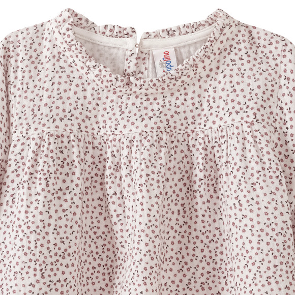 Baby mousseline blouse met bloemenprint