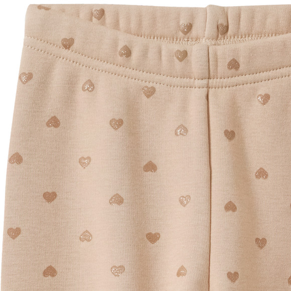 Mädchen Thermo-Leggings mit Glitzer-Herzen