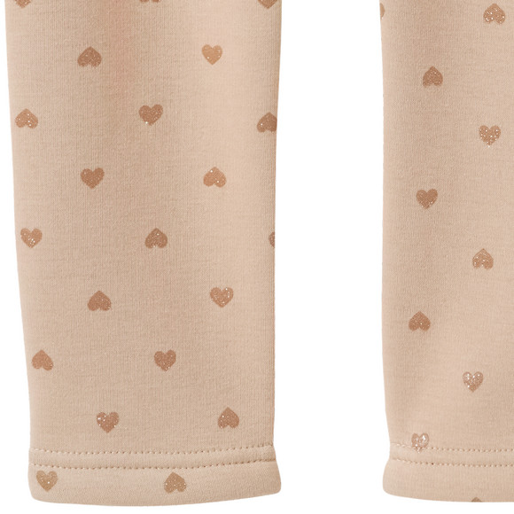 Mädchen Thermo-Leggings mit Glitzer-Herzen