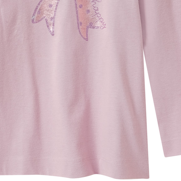 Mädchen Langarmshirt mit Schleife