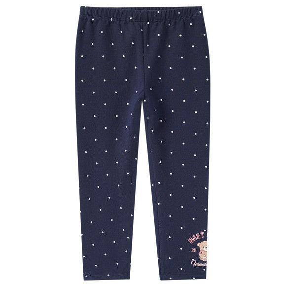 Mädchen Sweatleggings mit Bären-Motiv