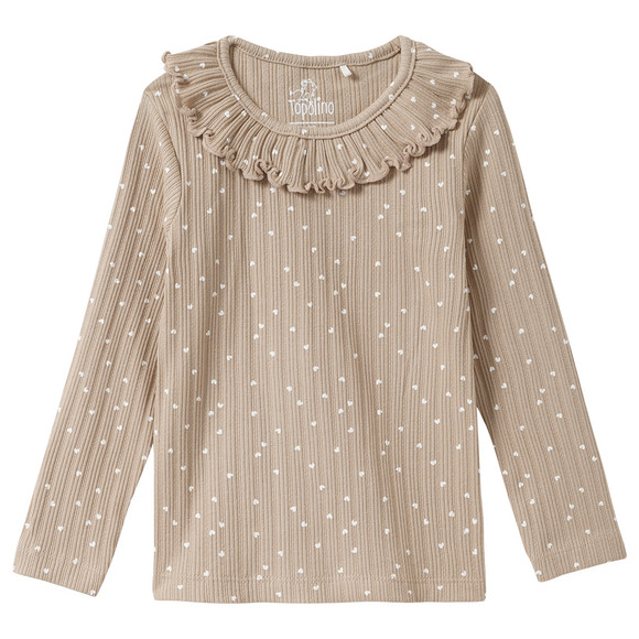 Mädchen Langarmshirt mit Rüsche
