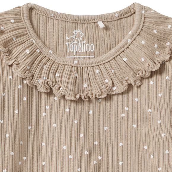 Mädchen Langarmshirt mit Rüsche