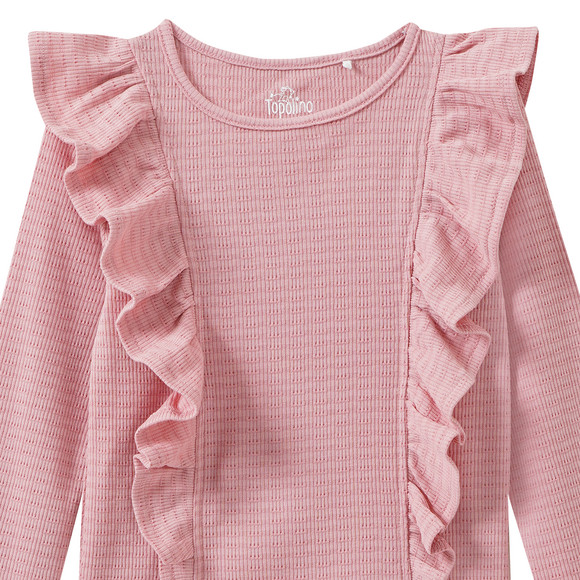 Mädchen Langarmshirt mit Volants