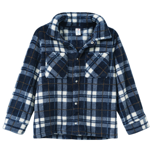 Geruit fleecejack voor jongens