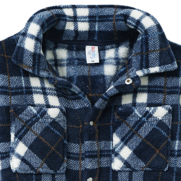 Geruit fleecejack voor jongens