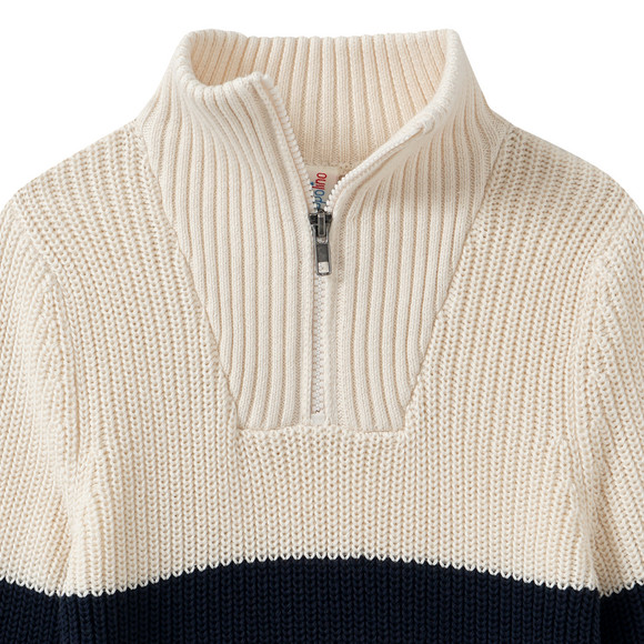 Geribde gebreide jongenstrui