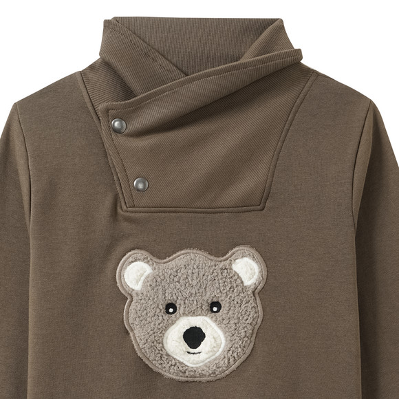 Jongens sweater met sjaalkraag