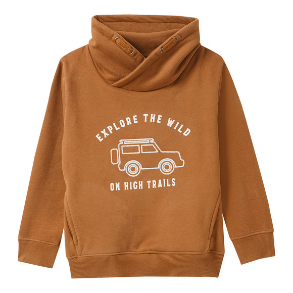 Jungen Sweatshirt mit Schalkragen