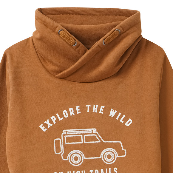 Jungen Sweatshirt mit Schalkragen