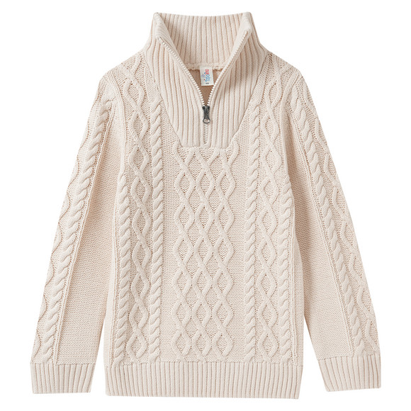 Jongens trui met kabelpatroon
