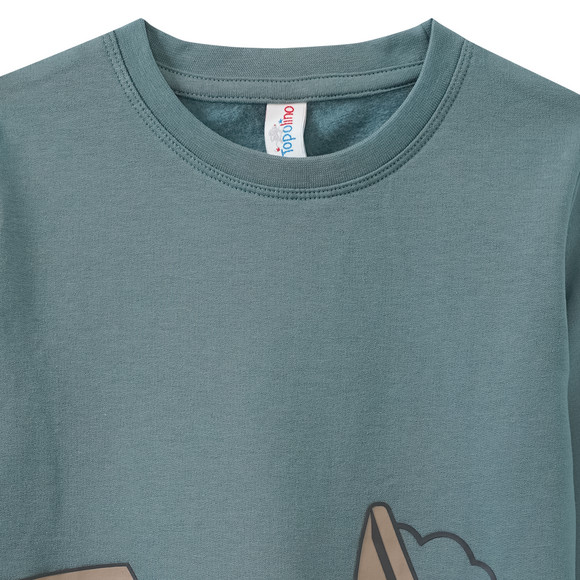 Jungen Langarmshirt mit Baustellen-Print