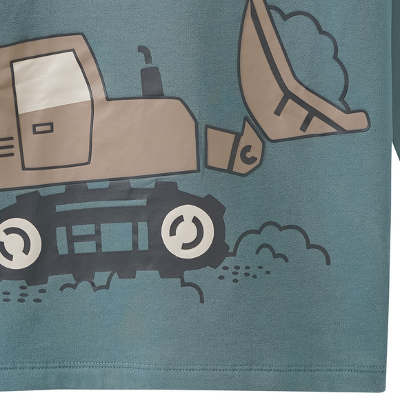 Jungen Langarmshirt mit Baustellen-Print